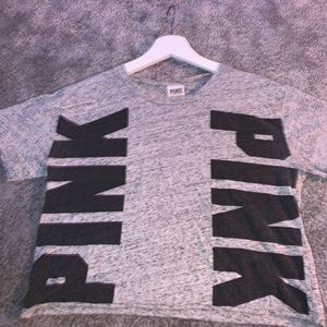 pink/victoria’s secret crop top